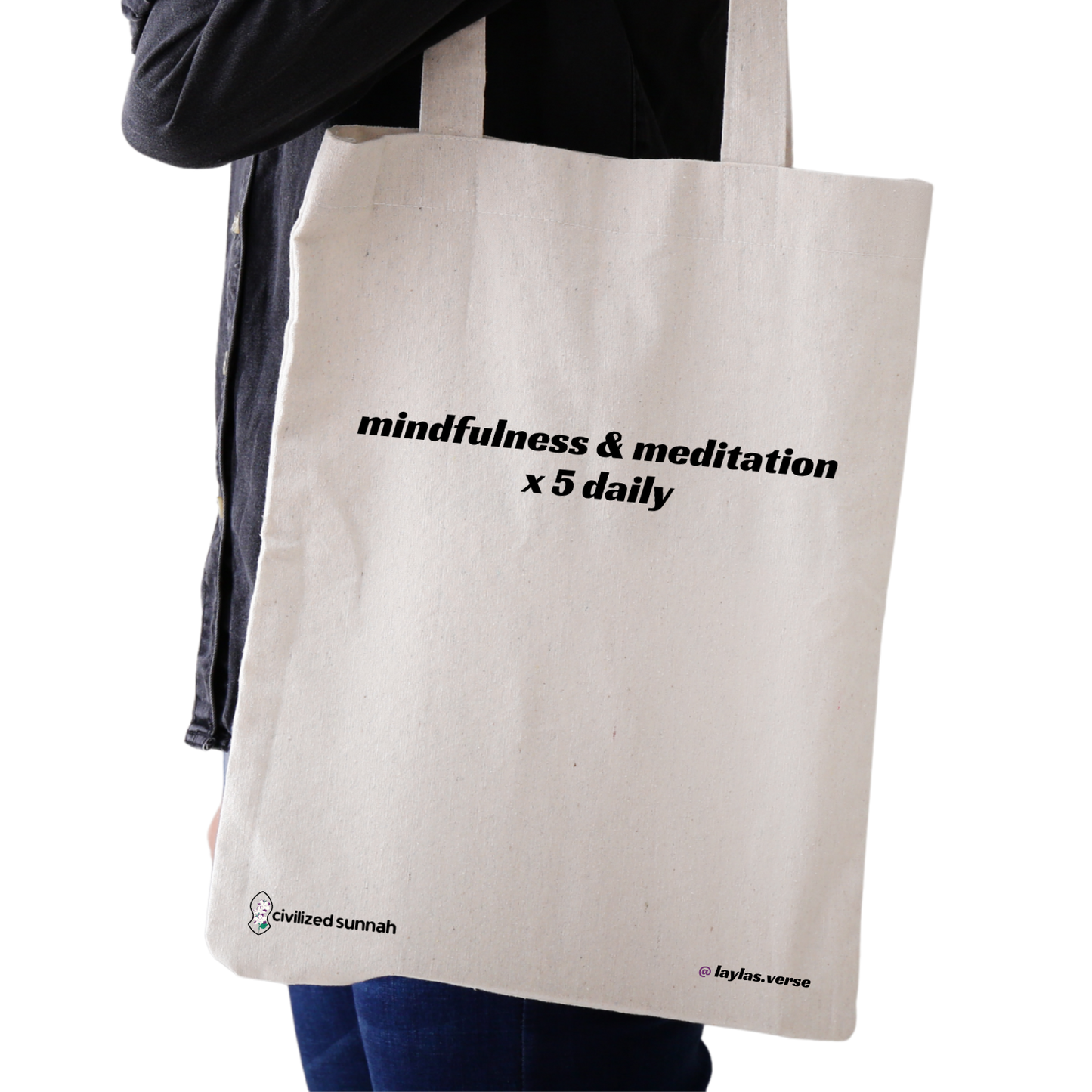 Civilized Sunnah™ by @Laylaelwafiofficial - mindfulness & meditation x 5 daily Tote Bag