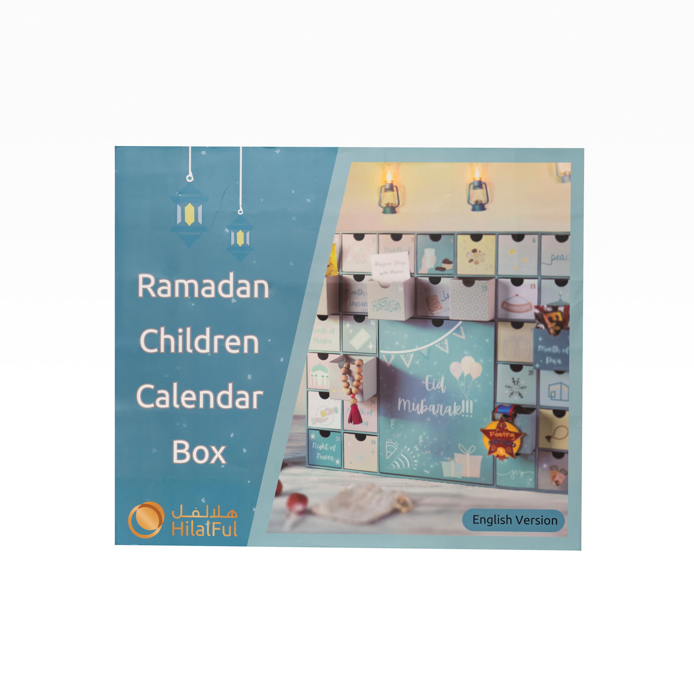 Ramadan HilalFul Theme Calendar Box - English