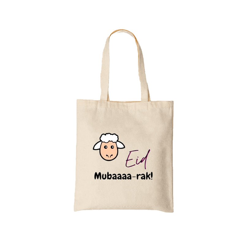 
                      
                        Eid Mubaaaa-rak Tote Bag - English/Arabic
                      
                    