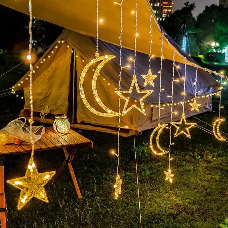 Hanging Moon & Star String - 3.5m