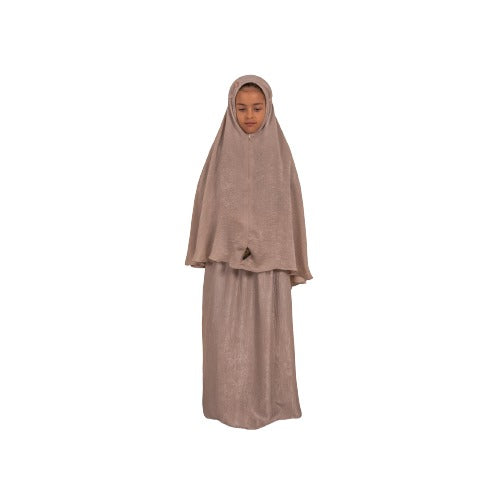 Muslim Princess 2 Piece Prayer Set - Mocha