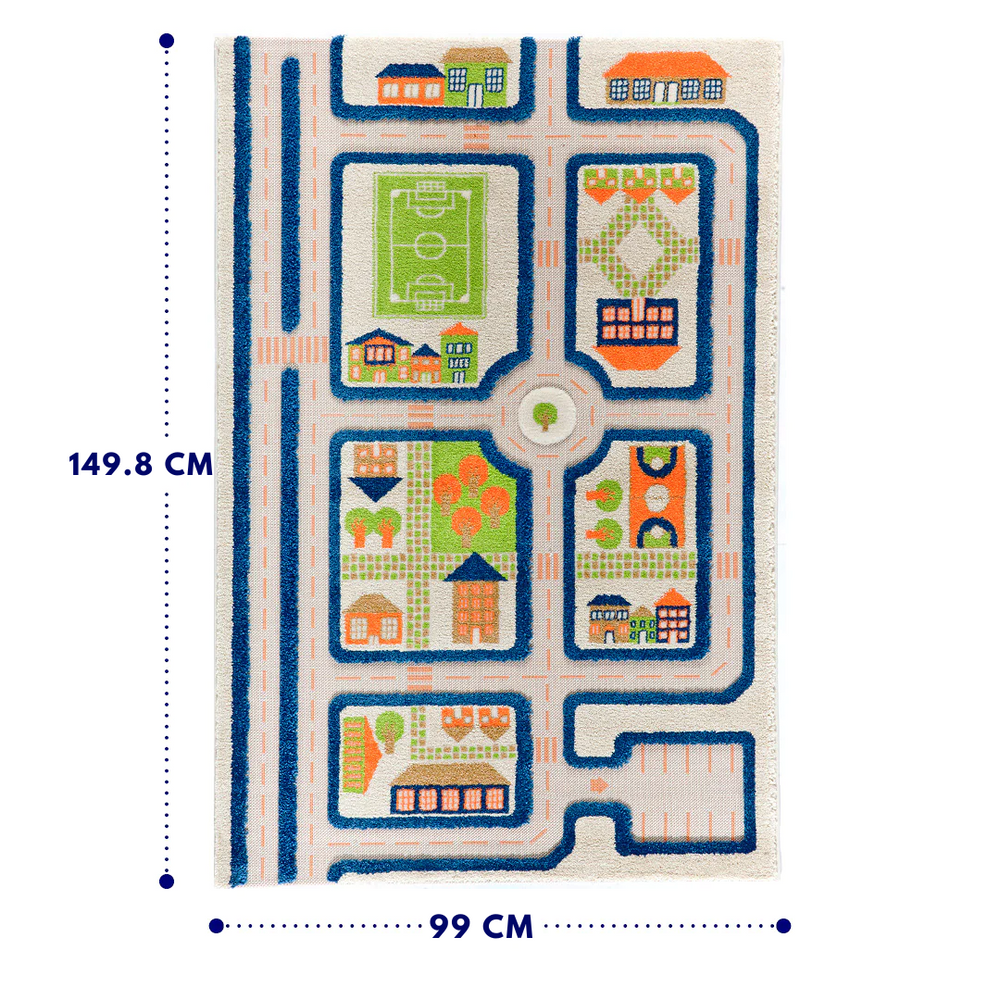 
                      
                        IVI 3D Play Carpet, Traffic Blue Design
                      
                    