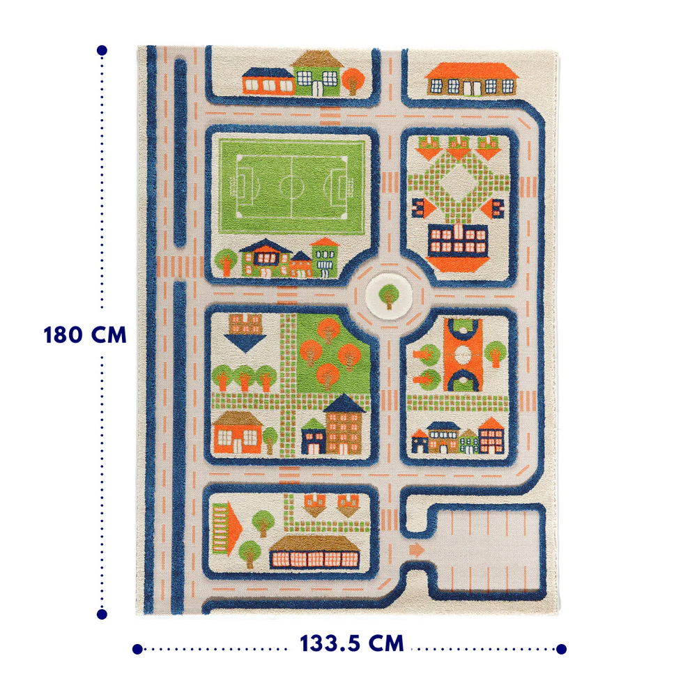 
                      
                        IVI 3D Play Carpet, Traffic Blue Design
                      
                    