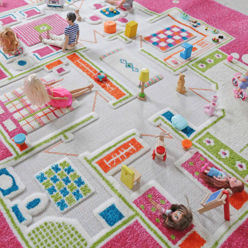 
                      
                        IVI 3D Playhouse Pink Design Carpet
                      
                    