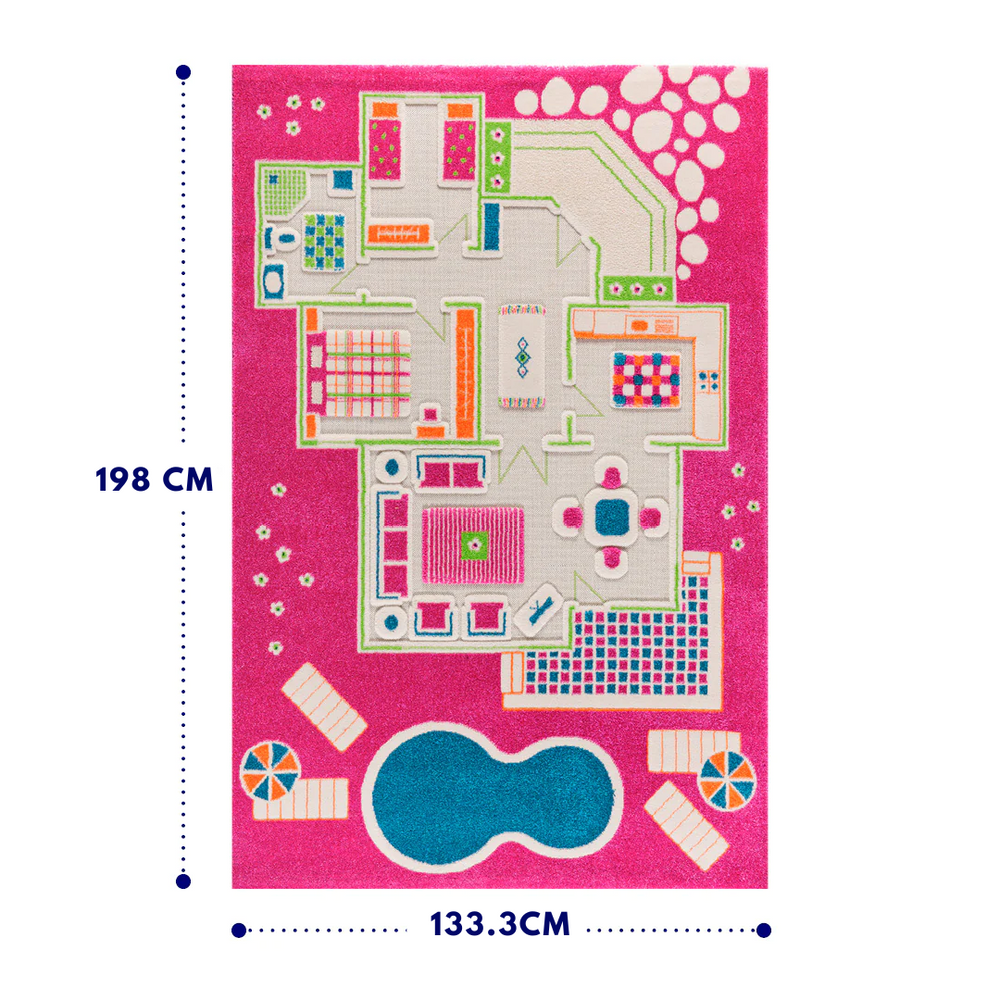 
                      
                        IVI 3D Playhouse Pink Design Carpet
                      
                    