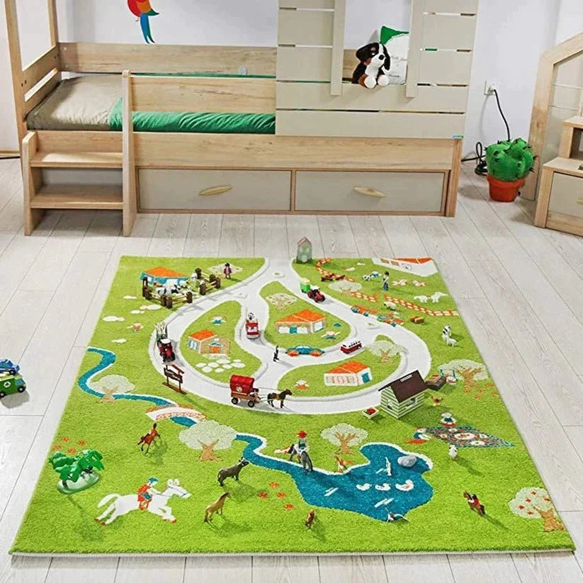 Tapis de jeu IVI 3D, motif ferme