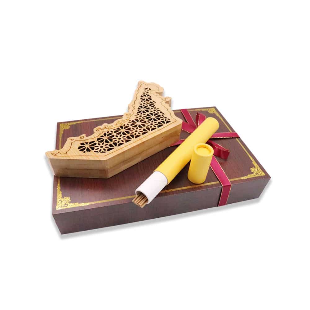 Luxury Oud Incense Burner - UAE Map Design