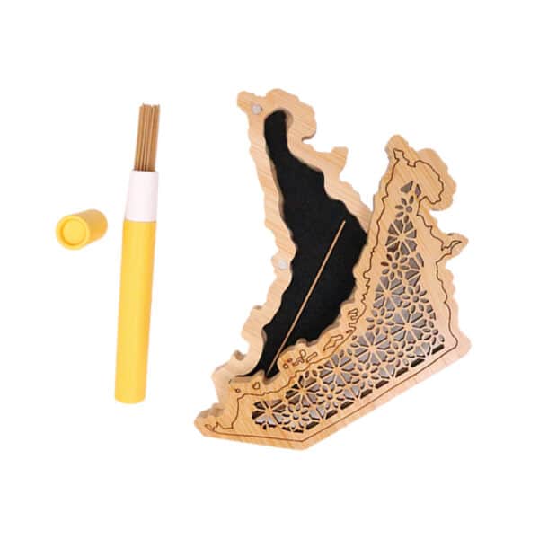 Luxury Oud Incense Burner UAE Map Design Hilalful