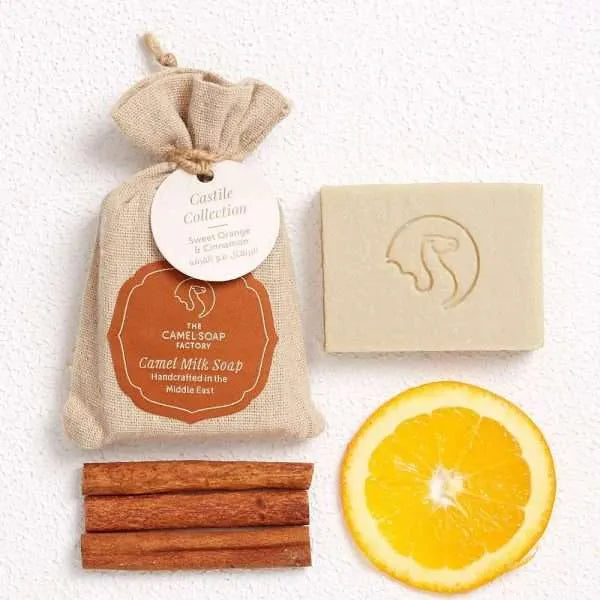 Savon au Lait de Chamelle - Orange Douce &amp; Cannelle