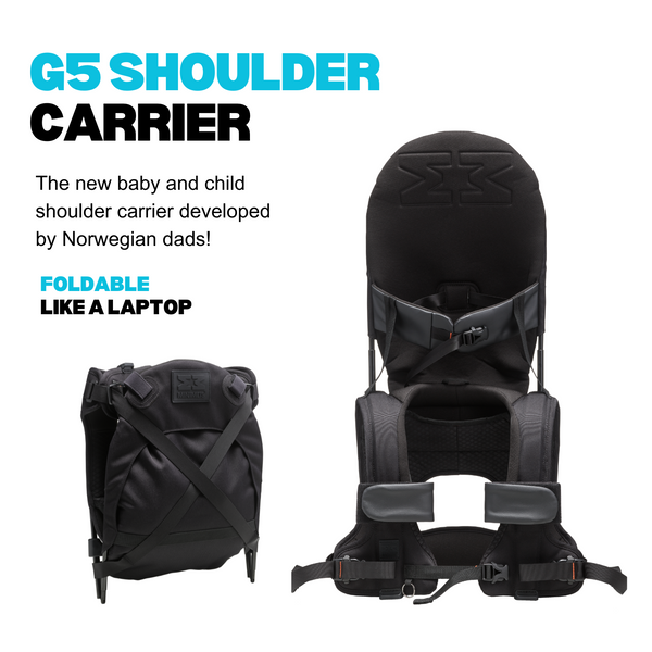 MiniMeis G5 Lightweight Child Shoulder Carrier - Black Premium