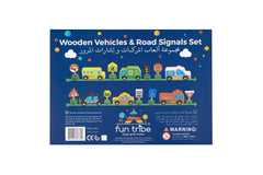 Fun Tribe Wooden Vehicles & Road Signs Set