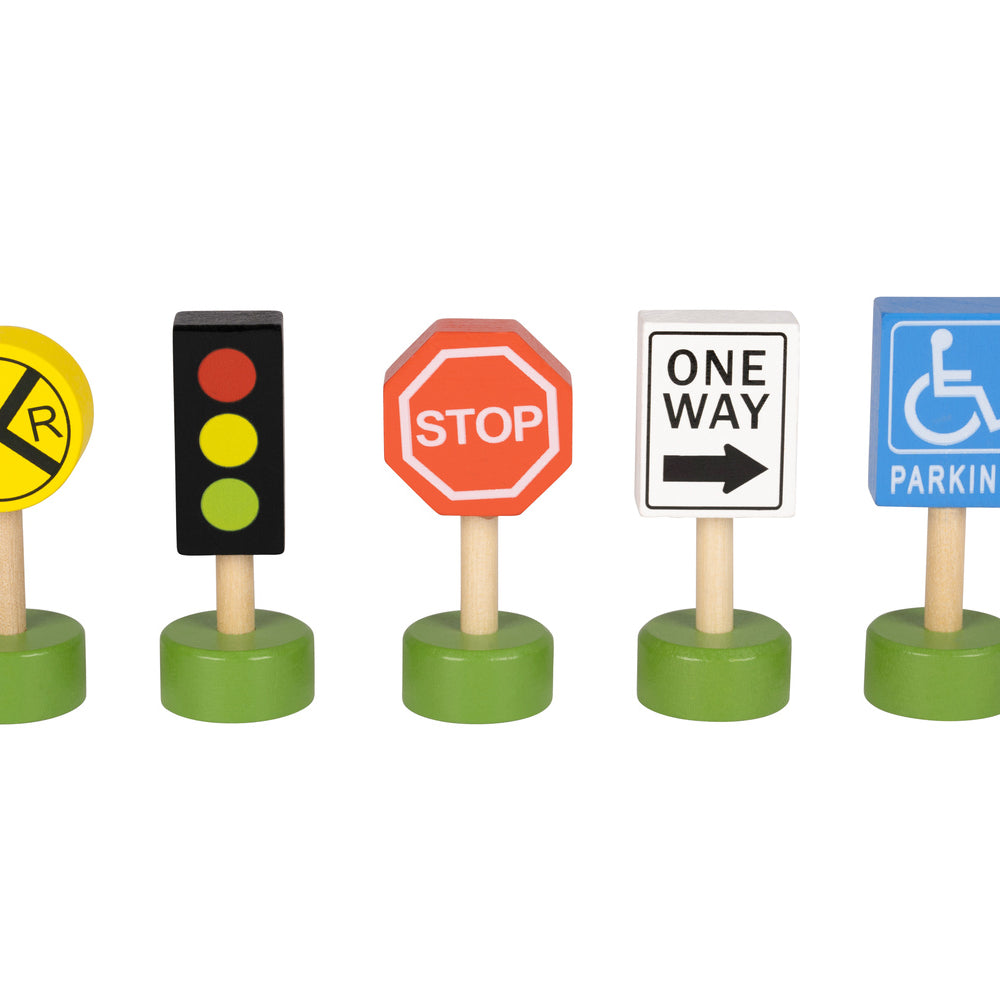 Fun Tribe Wooden Vehicles & Road Signs Set – HilalFul - UAE Store