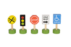 Fun Tribe Wooden Vehicles & Road Signs Set