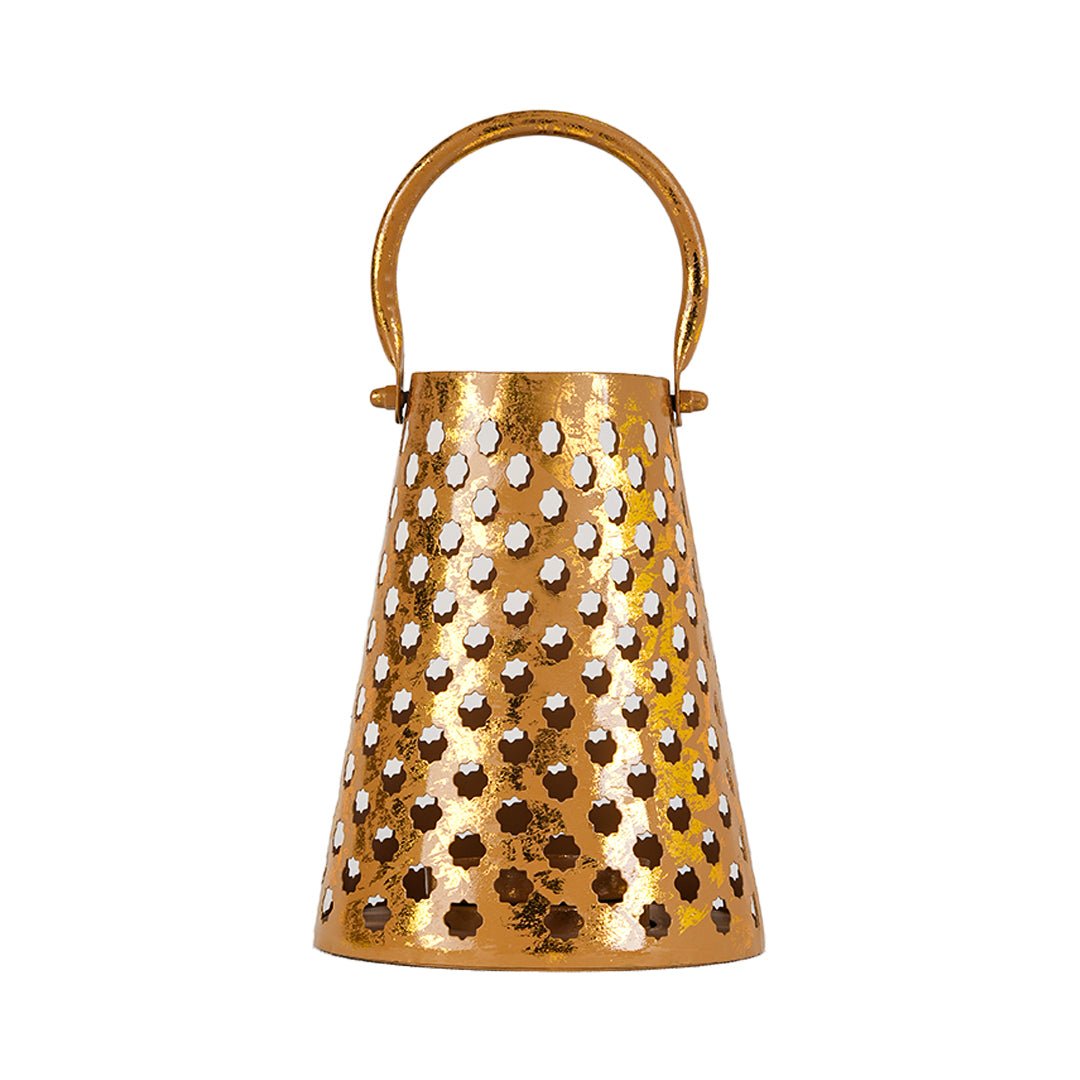 Petals Carved Golden Lantern