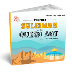Le Prophète Soliman (AS) et la Reine Fourmi - Livre d’autocollants en vinyle réutilisables