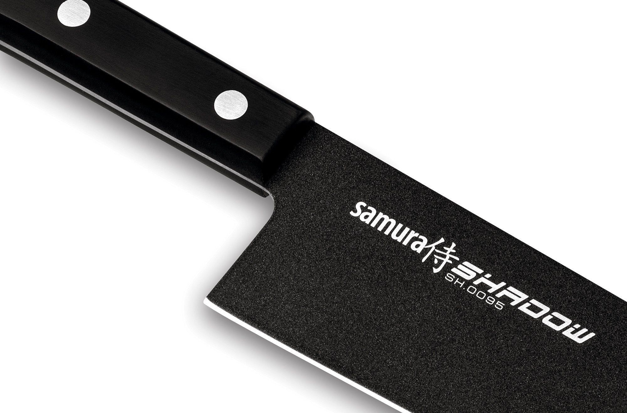 Samura SHADOW Santoku Knife with Black Non-Stick Coating 7.0"/175 mm