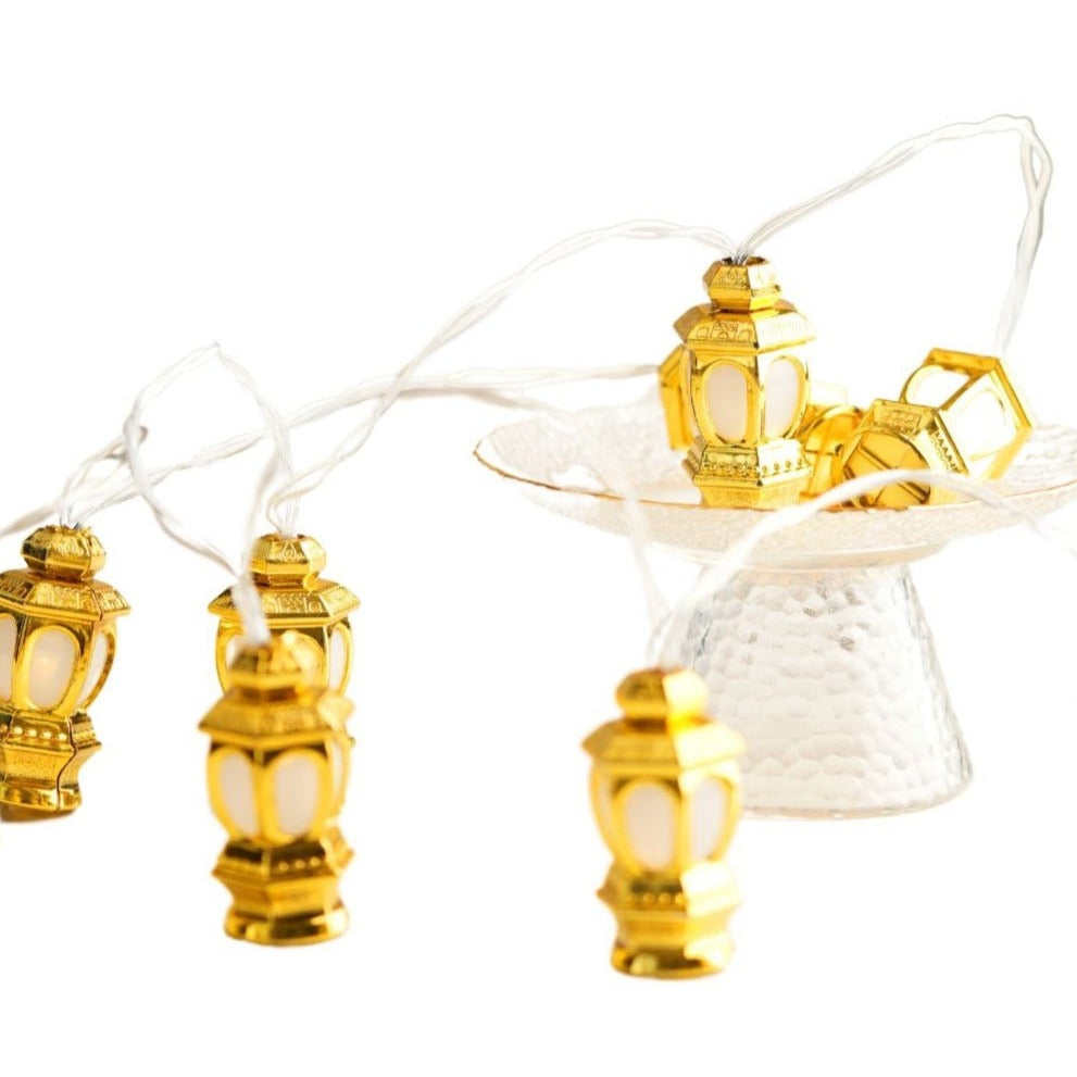 Ramadan Golden Lantern Light String