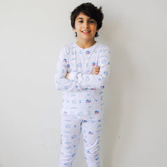 Pyjama unisexe pour enfants HilalFul - 100 % coton biologique