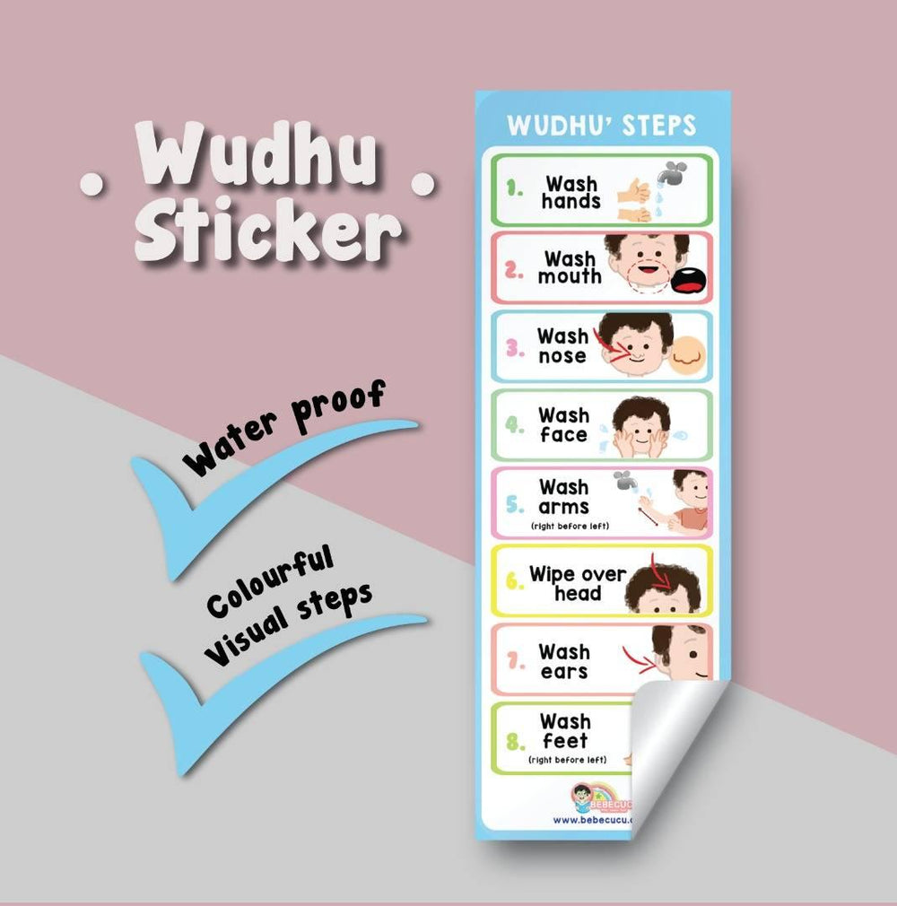 Wudhu Sticker for Kids