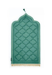 Velvet Foam Prayer Mat - Emerald Green