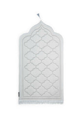 Velvet Foam Prayer Mat - Silver Grey