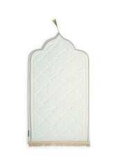 Velvet Foam Prayer Mat - Pearl White