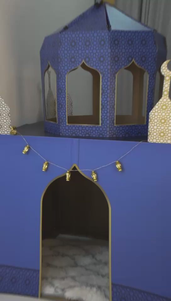 Charming Blue Cardboard Playmosque