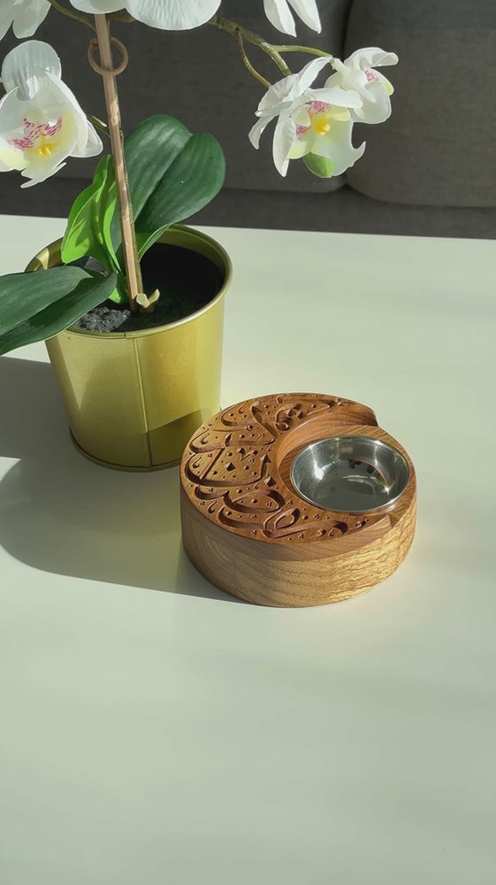 Ramadan Wooden Crescent Incense Burner