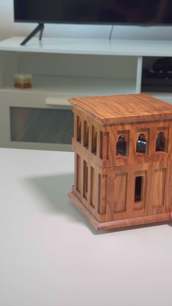 
                      
                        Load and play video in Gallery viewer, Wooden Wind Tower Incense Burner
                      
                    